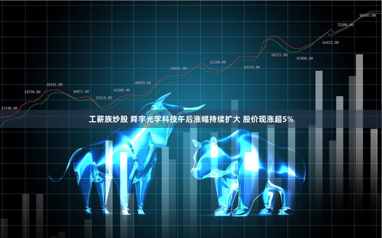 工薪族炒股 舜宇光学科技午后涨幅持续扩大 股价现涨超5%