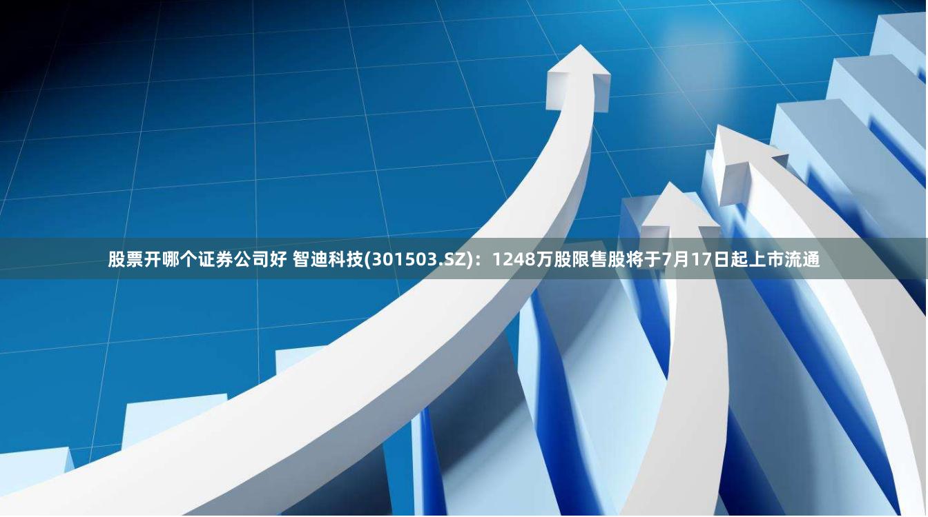 股票开哪个证券公司好 智迪科技(301503.SZ)：1248万股限售股将于7月17日起上市流通