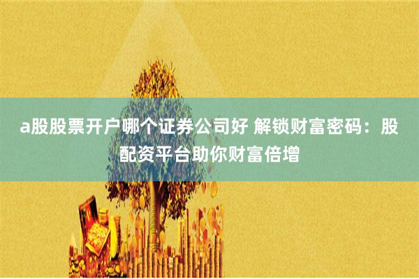a股股票开户哪个证券公司好 解锁财富密码：股配资平台助你财富倍增